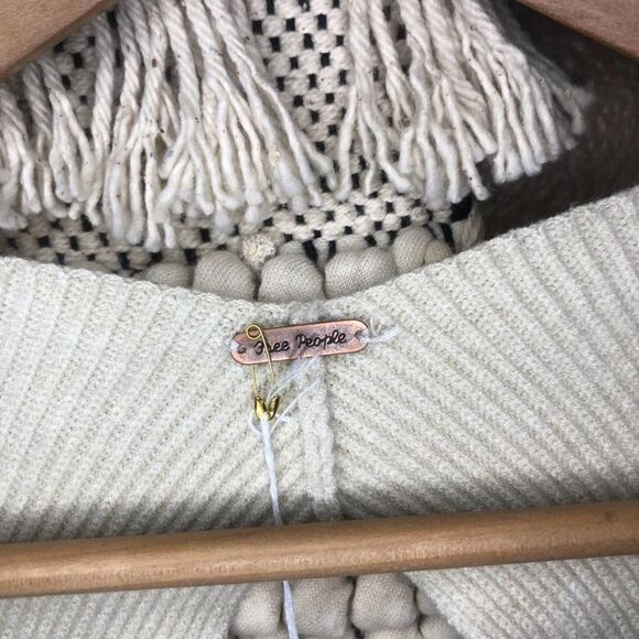 Free People Saffron Oatmeal Scoop Neck Sweater Top - Picture 7 of 11